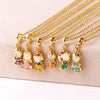 Stainless Steel Colorful Zircon Fairy Tale Little Princess Necklace Gold-plated Universal Chain Clavicle Chain Sweet Temperament - Image 5
