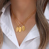 Stainless Steel Month Pendant Necklace in Gold-Tone - Image 20