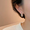 Unique Style Pearl Heart Shaped Hoop Earrings Simple Versatile Elegant Accessories for Women‘s Jewelry - Image 4