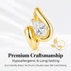 Minimalism Brass Twisted Pear Hoop Earring Women Gold Double Plated Marquise Contour Droplet Huggies Earring - Image 5