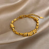 Greatera Light Twisted Steel Ball Gold Chain Bracelet Charm Two Tone Unique Artistic Men Women Bangle - Image 10