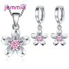Women Bridal Jewelry Sets Silver Zircon Austrian Crystal Necklace Pendent/Earring/Chain/Bracelet - Image 11