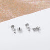 16G 316L Stainless Steel Labret Stud with Decorative Screw-Fit Top for Cartilage Piercings - Image 44