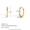 Classic Multi-Size U-Shape Hoops Gold Plated Women's Earrings 316L Stainless Steel Women's Jewelry - Image 7