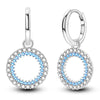 Women's Silver Snowflake Christmas Sparkling Zircon Winter Earrings Fit For Engagement Parties Jewelry - Image 8