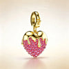 Heart Lock Key CZ Jewelry Set Women Melting Heart Pendant Necklace Imitation Pearl Bracelet Earrings Valentine Love Gift - Image 29