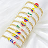 Venezuela Colombia Mexico Flag Cuban Chain Bracelet for Women Men Enamel Country Map Heart Charm Bracelet Patriotic Jewelry Gift - Image 1