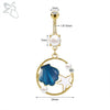 ZS 1 PC Gold Color 14G Stainless Steel Belly Ring Snake Heart Shiny CZ Crystal Navel Belly Button Rings Butterfly Navel Piercing - Image 14