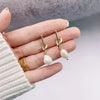 Delicate Irregular Freshwater Pearl Earring For Women Gold Color Metal Hanging Drop Earrings Statement French Jewelry - Image 22