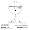 Stainless Steel Y-Shaped Pendant Necklace with Stone Details - Image 11