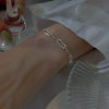 6Pcs Silver Rhinestone Bracelets for Women Girls Korean Sparkling Starry Sky Charm Bracelets Party Jewelry - Image 13