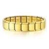 Women Men Simple Bangles Charms Italian Links Stainless Steel 9mm Width Gold Color Bracelets Jewelry Gifts - Image 11