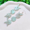 Kuguys 4 Colors Lunar Phase Moon Earrings for Women Acrylic Long Classic Jewelry Accessories - Image 9