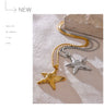 316L Stainless Steel Starfish Pendant Necklace Statement Gold Pvd Plated Individualistic Holiday Jewelry - Image 22