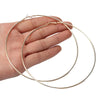 Large Thin Hoop Earrings in Stainless Steel 30mm to 100mm - Image 20