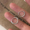 Silver Hoops Earrings for Women Simple Irregular Versatile Round Circle Earrings Prevent Allergy Jewelry Party Gift - Image 4