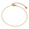 304 Stainless Steel Anklet Gold Color Leg Chain For Women Barefoot Beach Foot Show Simple Anklet 22.5cm(8 7/8") long, 1 Piece - Image 7