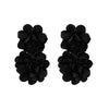 4 Colors Exaggerated Big Fluffy Fabric Flower Petal Drop Earrings for Women Elegant Earring Wed Bridal Accessories - Image 5
