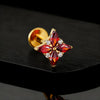 Titanium Marquise Flower Helix Stud 16G Four-Petal CZ Floral Cartilage Tragus Conch Ear Piercing Jewelry - Image 5