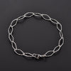 Geometric Stainless Steel Figaro Bracelet Link Oval Hand Chain for Women Men Rhombus Wristband Bangle Anklets Metal Jewelry Gift - Image 7