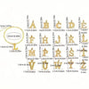 Vintage 26 Initial Letter Pendant Cuban Chain Anklet Gold Plated Leg Ankle Bracelets For Women - Image 6