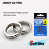 Jigging Pro Stainless Steel Split Rings Fishing Connectors Snap Rings 10/15Pcs Heavy Duty Saltwater Fishing Accessories - Image 1