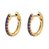 Crmya Gold Plated Drop Hoop Earrings For Women Piercing Purple CZ Zircon Women's Dangle Earrings Jewelry - Image 19