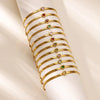 Stainless Steel Heart Bracelet with Stone Accents and 19 cm Length - Image 23