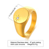 Stainless Steel Chunky Dome Rings for Women, Geometric Ring Gold Plated Aesthetic Jewelry - Image 16