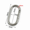 1-5Pcs Oval Coil Spring/50/65/80mm Heavy Duty 304 Stainless Steel O Ring Snap Hook Quick Release Rings Carabiner Buckle - Image 7