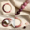 Stone Beaded Bracelet Pink Amethyst Bracelet Cubic Self Love Braclet Couple Jewelry Gift Handmade Bangles - Image 5