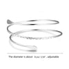 Upper Arm Bracelet Metal Coil Swirl Spiral Shape Armband Cuff Simple Arm Bangle Armlet Adjustable for Women Girl - Image 6