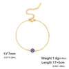Stainless Steel Turkey Evil Eye Bracelets for Women Flat Blue Evil Eye Lucky Chain Charm Bracelet Jewelry Gifts - Image 7