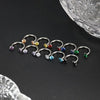2Pcs 6/8/10mm Stainless Steel Zircon Piercings Earrings Horseshoe Ring Piercing Nose Ear Belly Rings Body Jewelry For Women/Men - Image 2