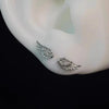 A Pair Vintage Couples Creative Angel Wings Stud Earrings Women Punk Studs Birthday Jewelry Gift - Image 2