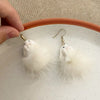 Autumn Winter Easter Earrings for Women Funny Rabbit Hare Carrot Korean Lovely Fur White Bunny Gift Jewelry Accessories - Image 5