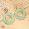 Big Water Drop Shape Drop Earrings For Women Colorful Beads Handmade Threading Crystal Long Earrings Jewelry Gift - Image 6