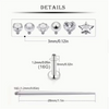13Pcs 16G Lip Labret Medusa Rings Studs Stainless Steel Snake Bite Lip Rings Catilage Tragus Helix Daith Earrings For Women Men - Image 4