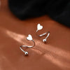 2pcs Stainless Steel Spiral Twisted Stud Earrings, Lip Piercing Heart Star Cartilage Tragus Helix Ear Piercing Jewelry Gifts - Image 2
