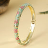 Ftcy Flower Pattern Enamel Cloisonne Bracelet For Women Retro Gold Color Plated Bangles for Girls Women Jewelry Gifts - Image 11