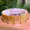 Natural Black and White Shell Abalone Shell Geometric Bracelet Bohemian Retro Beach Ocean Women's Jewelry - Image 1