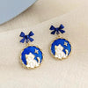Korean Style Cute Blue Planet Star Clip on Earrings Women Mini Heart Moon Star Ear Clips Without Pierced Earrings for Kids Girls - Image 8