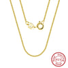 Silver 1.0mm Side Chain Necklace for Women Girls Elegant Necklace Jewelry 40/45/50/55/60cm - Image 7