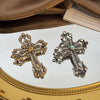 Baroque-Style Vintage Cross Brooch for Men and Women, Jewelry, Accessories, Wedding and Party Gifts - Image 5
