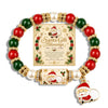 Christmas Multi Elements Pendant Bracelets for Women Colorful Crystal Beads Elk Snowman Snowflake Santa Claus Bracelet Jewelry - Image 14