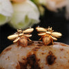 Simulated Pearl Bee Stud Earrings with Crystal Cubic Zirconia Cute Animal Earrings Daily Wear Women Jewelry - Image 7