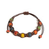 Handmade Colorful Ceramic Bracelet Coffee Cord Adjustable Bohemian Artistic Jewelry 1151 - Image 1