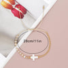 Boho Cross Pendant Adjustable Bracelet Colorful Beads Gold Accents Handmade String Bracelet for Women Religious Jewelry - Image 3