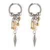 Y2K Spike Rivet Ball Pearl Hoop Earrings for Women Stainless Steel Punk Pointed Drop Earrings Gothic Jewelry Accessories - Image 9