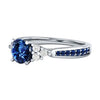 Sri Lanka Sapphire Silver Ring Birthstone Engagement Design Ring Ladies Blue Gemstone Ring - Image 2